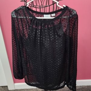 Sheer embellished blouse